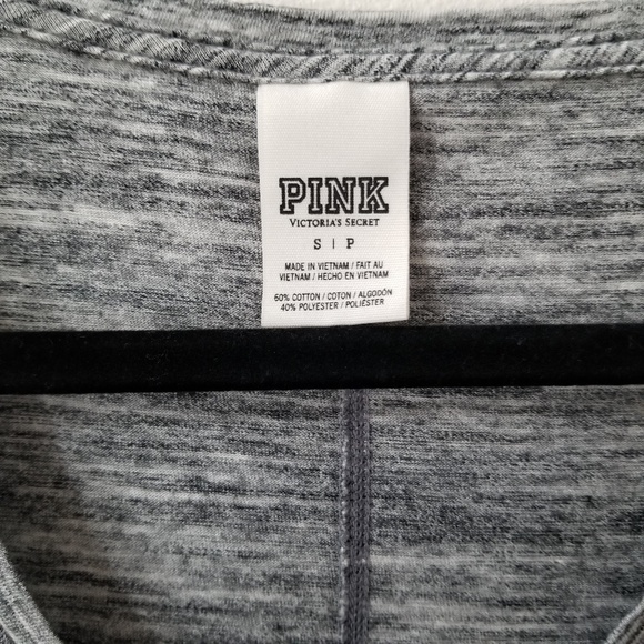 PINK | short sleeve v neck t-shirt size small - Picture 3 of 3